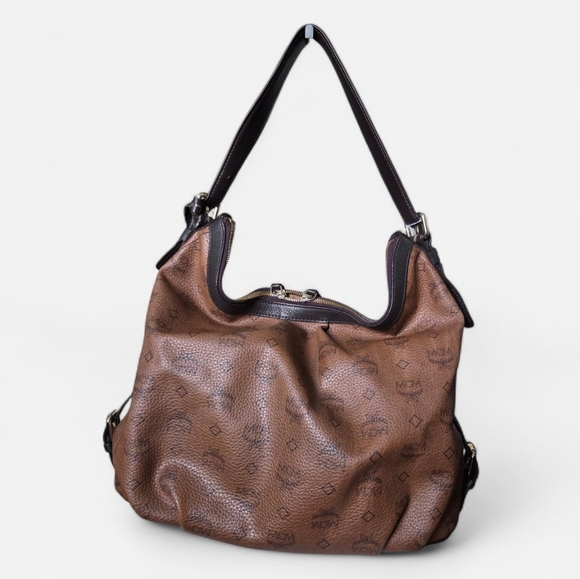 MCM Visetos monogram leather hobo - Picture 2 of 13